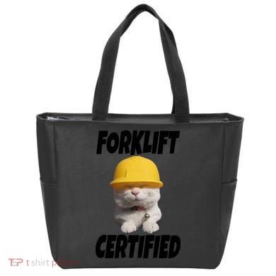 Forklift Certified Cat Tote Bag
