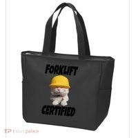 Forklift Certified Cat Tote Bag thumb 3