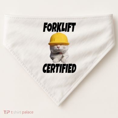 Forklift Certified Cat USA-Made Doggie Bandana