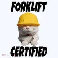 Forklift Certified Cat Hoodie thumb 2