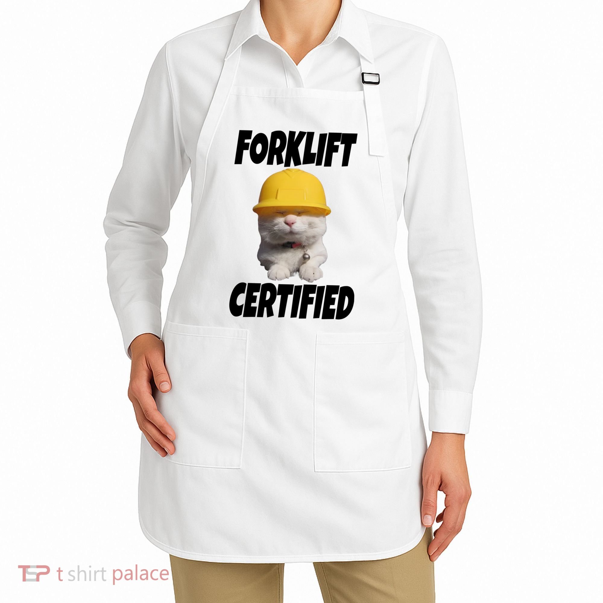 Forklift Certified Cat Apron