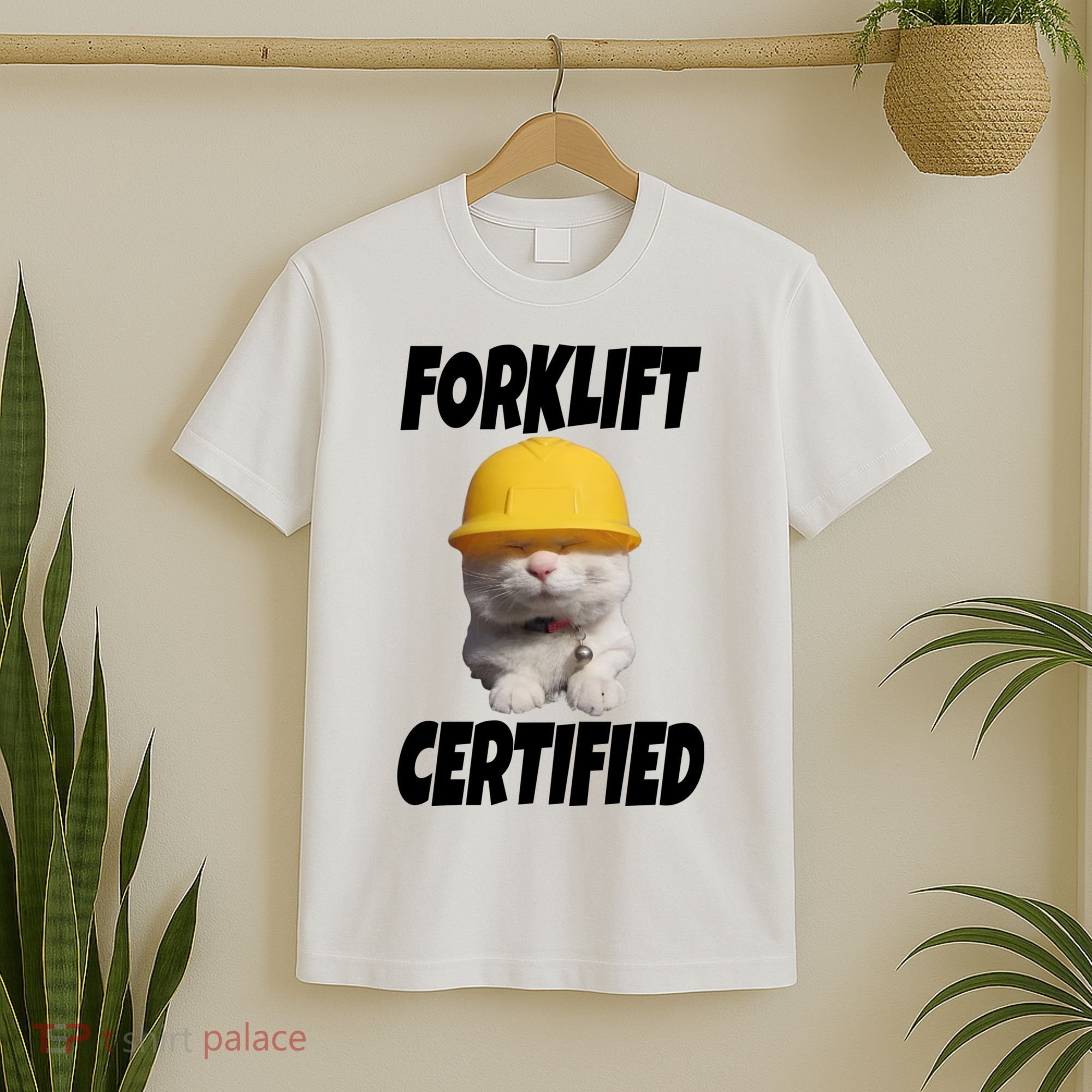 Forklift Certified Cat T-Shirt