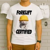 Forklift Certified Cat T-Shirt thumb 6