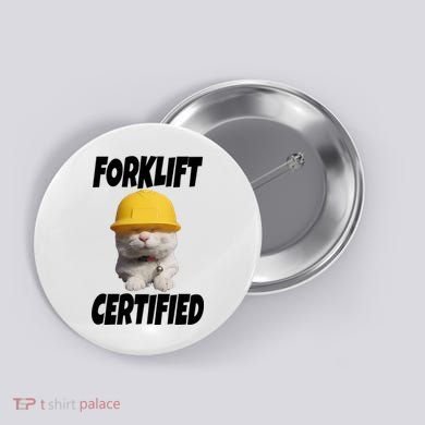 Forklift Certified Cat Button