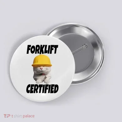Forklift Certified Cat Button