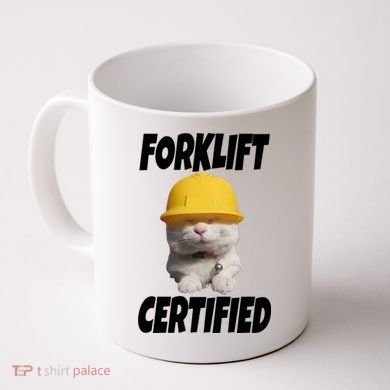 Forklift Certified Cat Coffee Mug