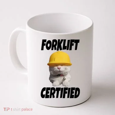Forklift Certified Cat Coffee Mug