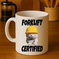 Forklift Certified Cat Coffee Mug thumb 4