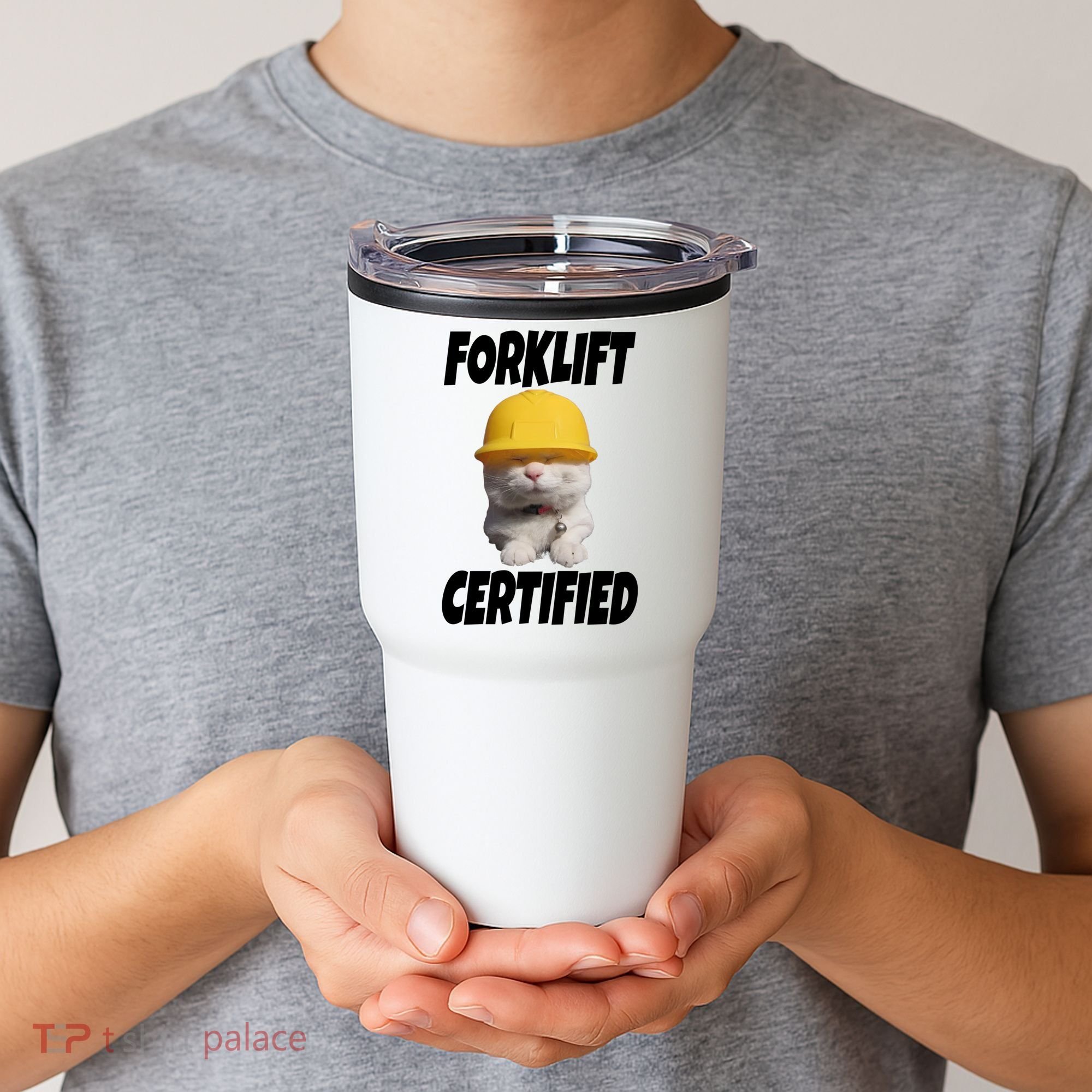 Forklift Certified Cat Tumbler