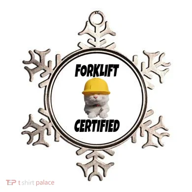 Forklift Certified Cat Ornament