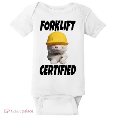 Forklift Certified Cat Baby Bodysuit