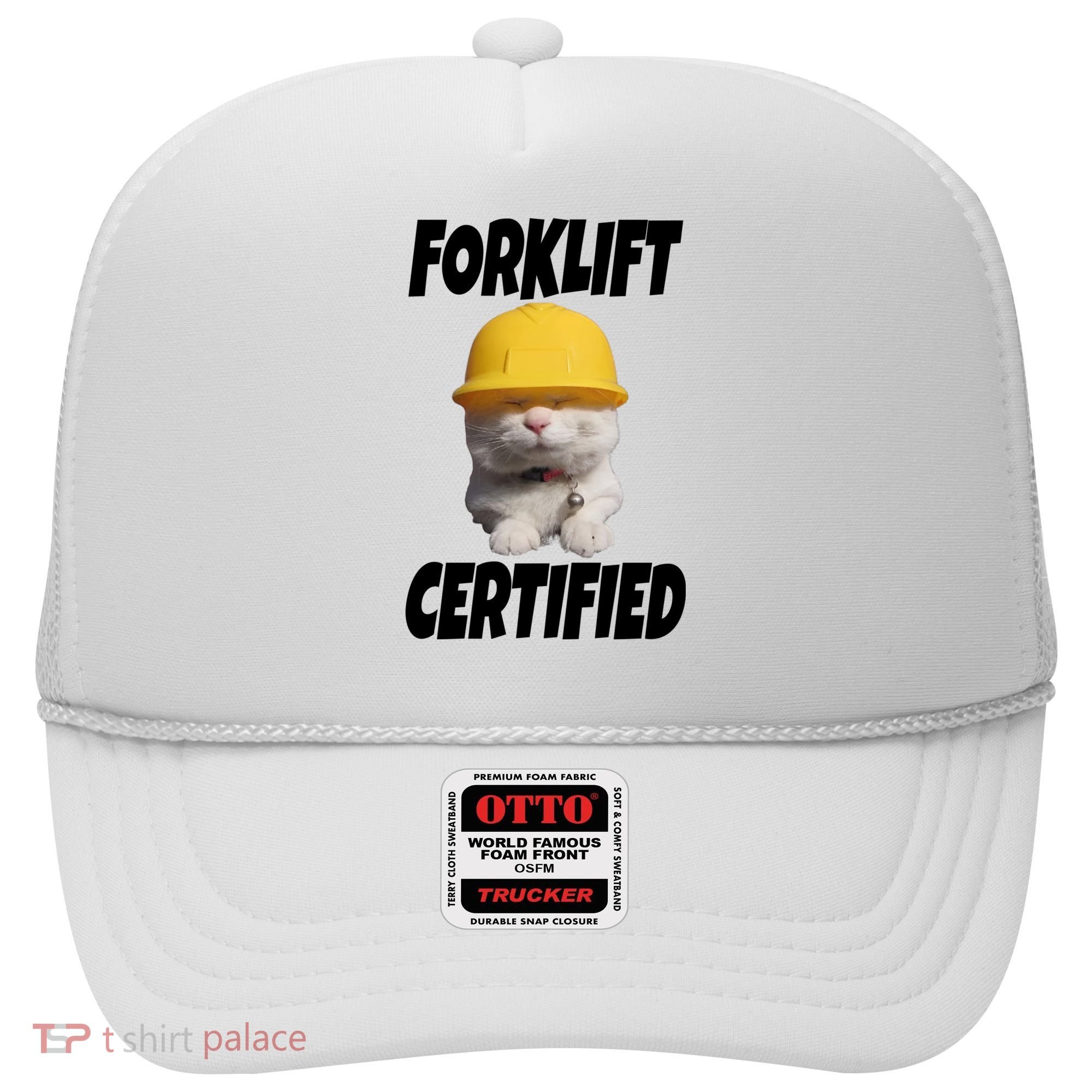 Forklift Certified Cat Hat