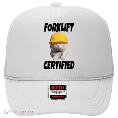 Forklift Certified Cat Hat