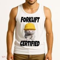 Forklift Certified Cat Tank Top thumb 3