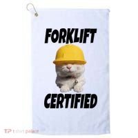 Forklift Certified Cat Golf Towel thumb 0