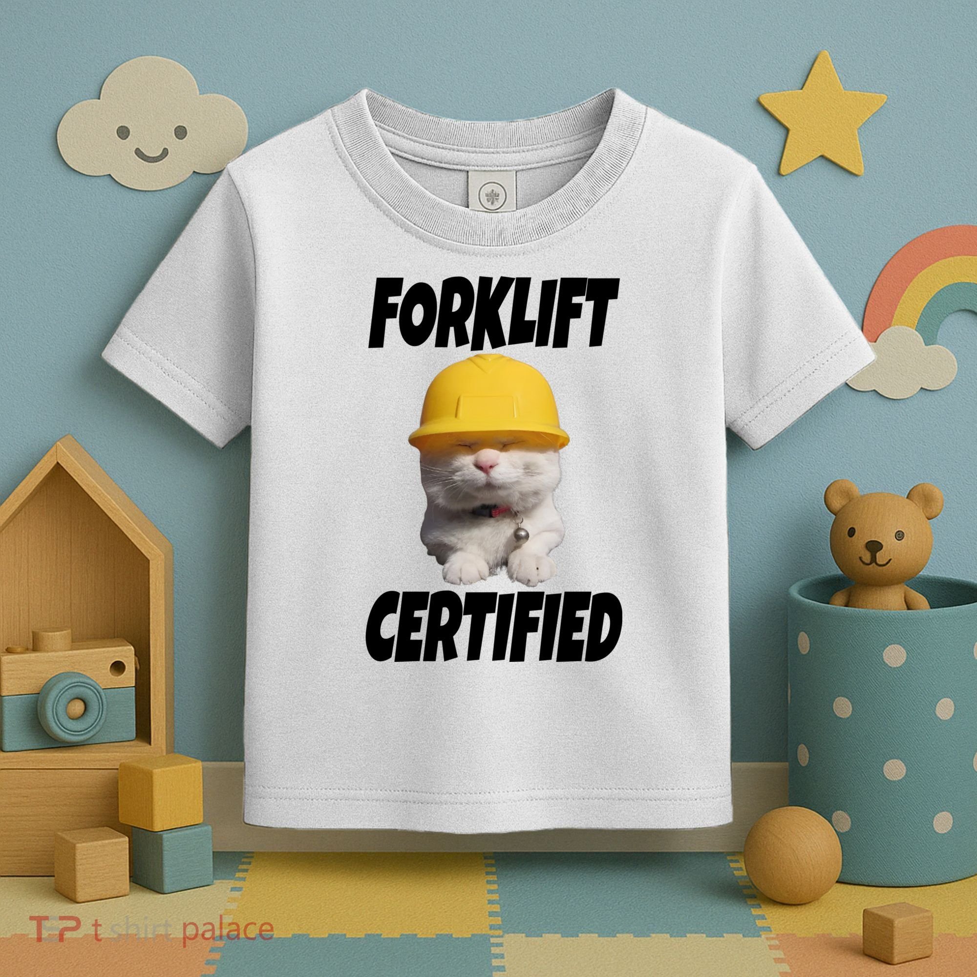 Forklift Certified Cat Toddler T-Shirt