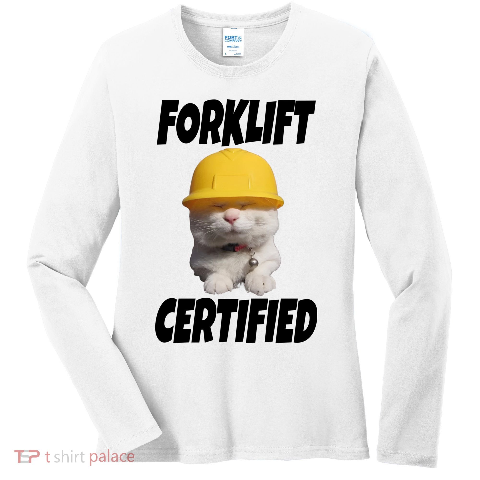 Forklift Certified Cat Women's Long Sleeve Shirt