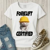 Forklift Certified Cat Women's T-Shirt thumb 3