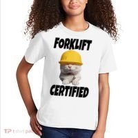 Forklift Certified Cat Kids T-Shirt thumb 2
