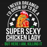 Funny Crazy Chicken Farmer Lady Women Meaningful Gift Bucket Hat thumb 4