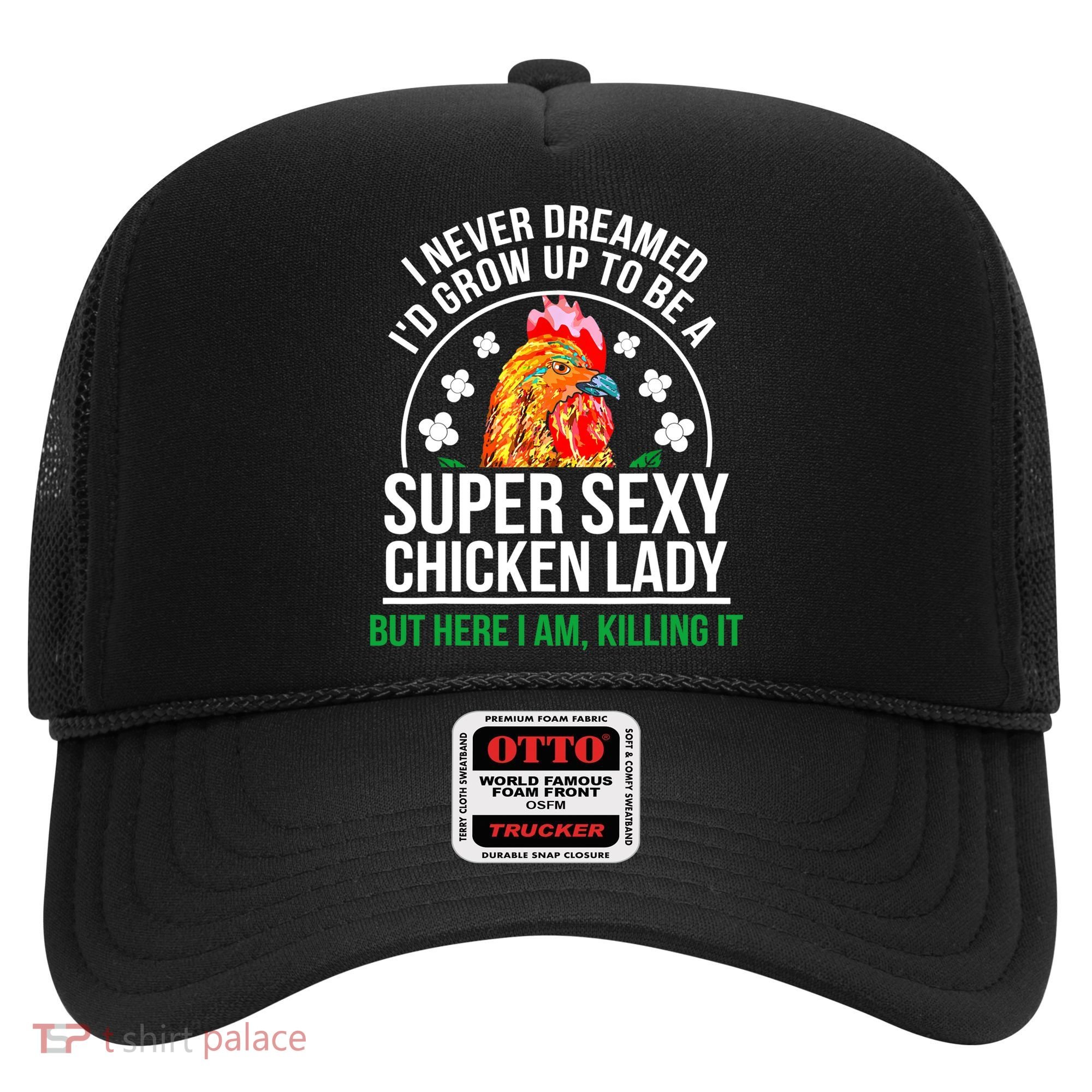 Funny Crazy Chicken Farmer Lady Women Meaningful Gift Hat