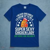 Funny Crazy Chicken Farmer Lady Women Meaningful Gift T-Shirt thumb 5
