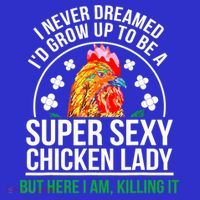 Funny Crazy Chicken Farmer Lady Women Meaningful Gift Women's Tank Top thumb 5