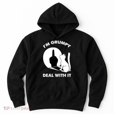 Funny Cat Cat Shadow IM Grumpy Deal With It Hoodie