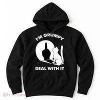 Funny Cat Cat Shadow IM Grumpy Deal With It Hoodie thumb 0