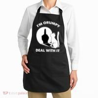 Funny Cat Cat Shadow IM Grumpy Deal With It Apron thumb 2
