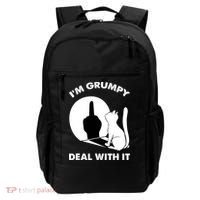 Funny Cat Cat Shadow IM Grumpy Deal With It Backpack thumb 0