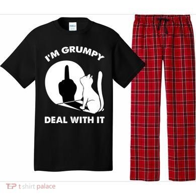 Funny Cat Cat Shadow IM Grumpy Deal With It Pajama Set