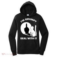 Funny Cat Cat Shadow IM Grumpy Deal With It Women's Hoodie thumb 0