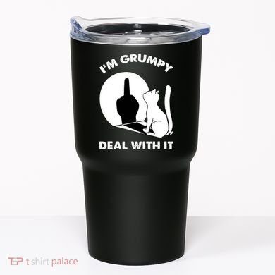 Funny Cat Cat Shadow IM Grumpy Deal With It Tumbler