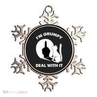Funny Cat Cat Shadow IM Grumpy Deal With It Ornament thumb 0