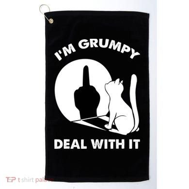 Funny Cat Cat Shadow IM Grumpy Deal With It Golf Towel