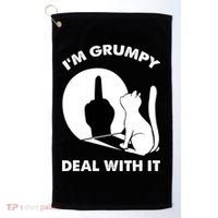 Funny Cat Cat Shadow IM Grumpy Deal With It Golf Towel thumb 0