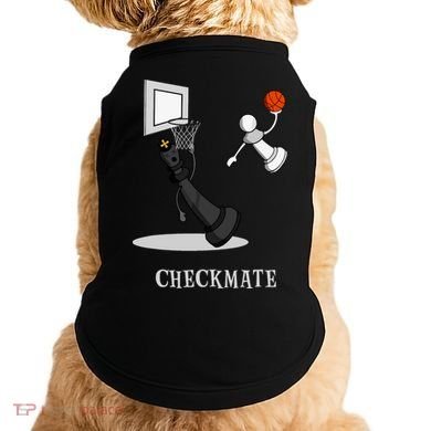 Funny Checkmate Chess Basketball Game Board King Pawn Piece Doggie Tank