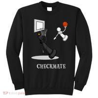 Funny Checkmate Chess Basketball Game Board King Pawn Piece Sweatshirt thumb 0