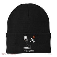 Funny Checkmate Chess Basketball Game Board King Pawn Piece Beanie thumb 0