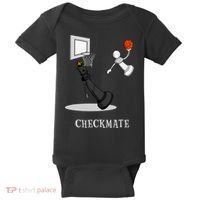 Funny Checkmate Chess Basketball Game Board King Pawn Piece Baby Bodysuit thumb 0