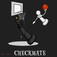 Funny Checkmate Chess Basketball Game Board King Pawn Piece Hat thumb 2