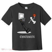 Funny Checkmate Chess Basketball Game Board King Pawn Piece Toddler T-Shirt thumb 0