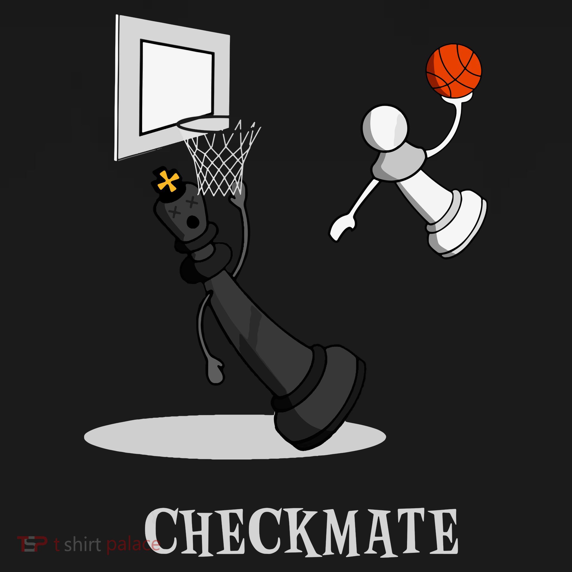 Funny Checkmate Chess Basketball Game Board King Pawn Piece Visor