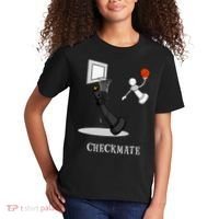 Funny Checkmate Chess Basketball Game Board King Pawn Piece Kids T-Shirt thumb 2