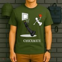 Funny Checkmate Chess Basketball Game Board King Pawn Piece T-Shirt thumb 6