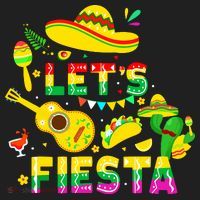 Funny Cinco De Mayo Mexican Guitar Cactus Lets Fiesta Women's Sweatshirt thumb 2
