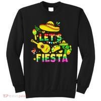 Funny Cinco De Mayo Mexican Guitar Cactus Lets Fiesta Sweatshirt thumb 0