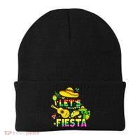 Funny Cinco De Mayo Mexican Guitar Cactus Lets Fiesta Beanie thumb 0