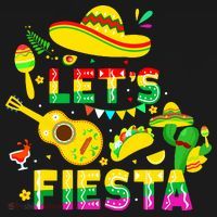 Funny Cinco De Mayo Mexican Guitar Cactus Lets Fiesta Ornament thumb 1